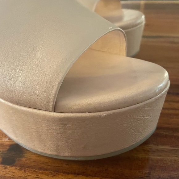 BEEK Prinia Platform Heeled Leather Sandals in Nude Tan | US Size 10 - Picture 5 of 6